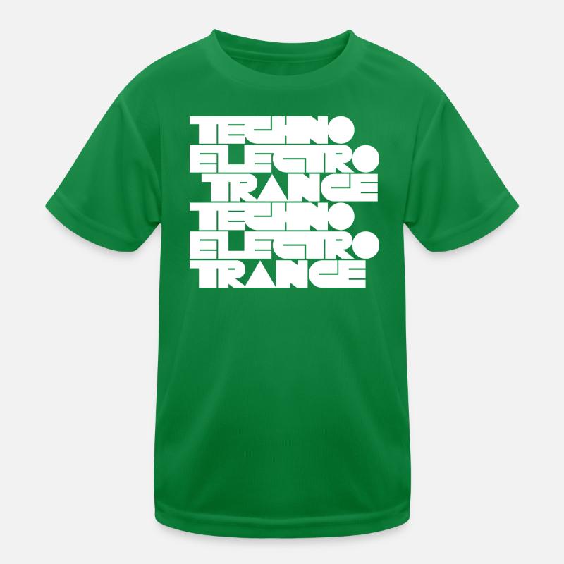 Techno Electro Trance Musik Kinder Funktions-T-Shirt