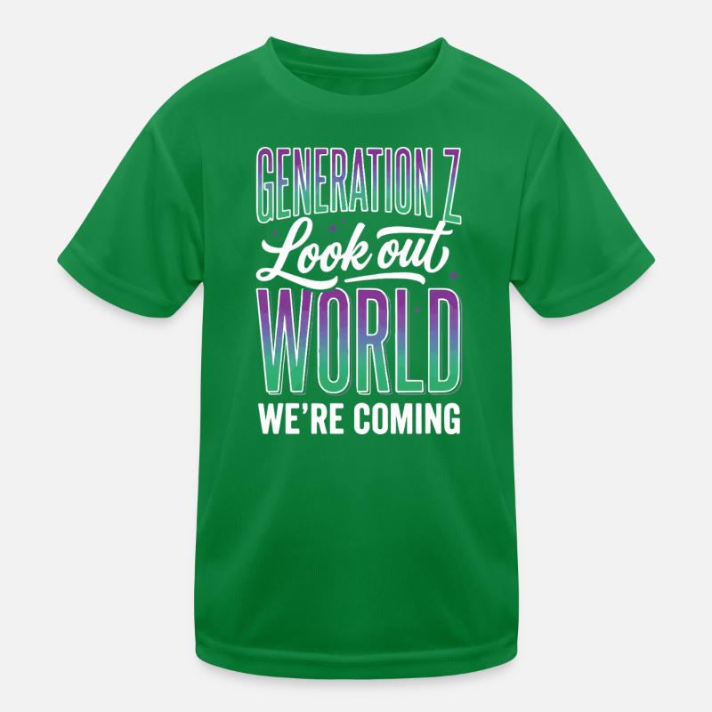 Monde de la Génération Z T-shirt sport Enfant