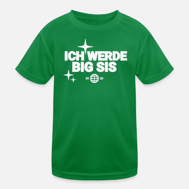 Ich Werde Big Sis Kinder Funktions-T-Shirt