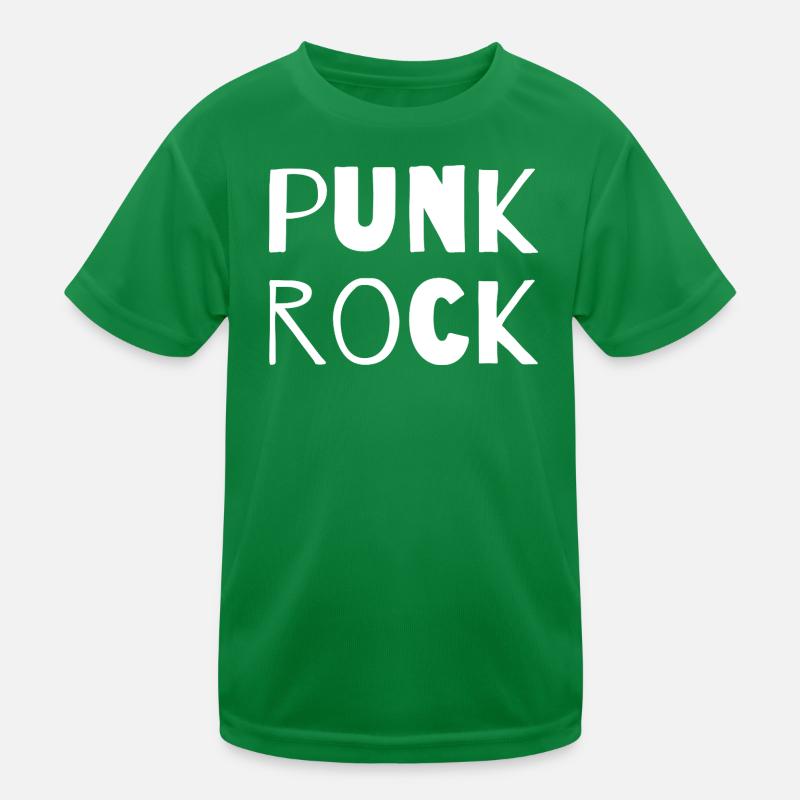 Punk Rock Bold Typography Kids Functional T-Shirt