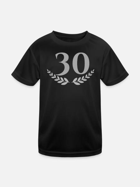 30 - Kids Functional T-Shirt - black - Front