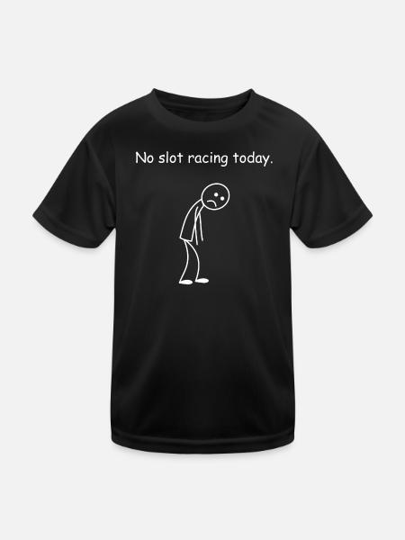 Slotcar Slot Racing Car Cool Driving Today - Kinder Funktions-T-Shirt - Schwarz