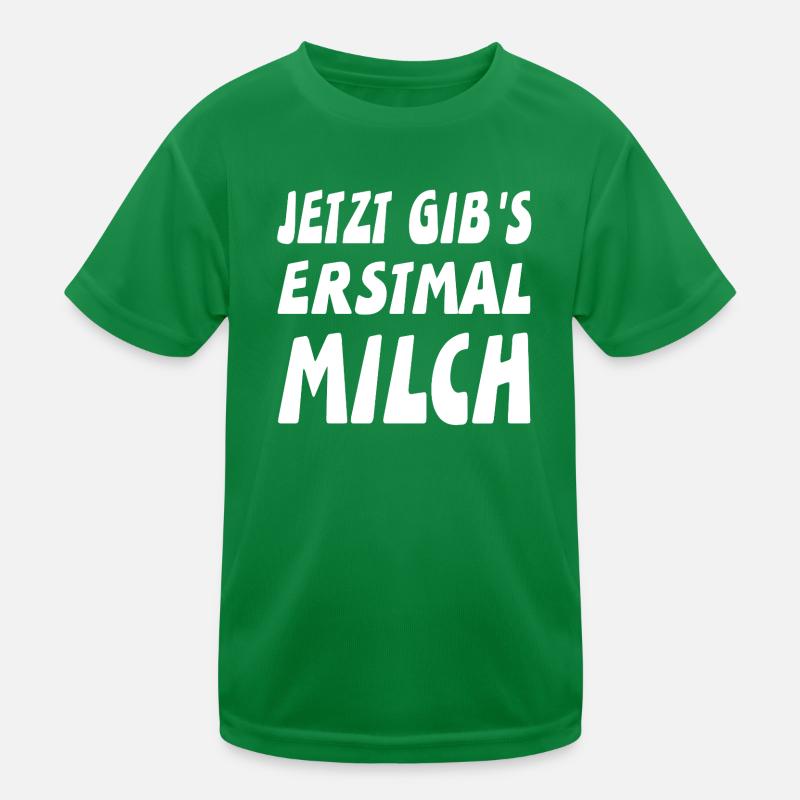 Milch Kinder Funktions-T-Shirt