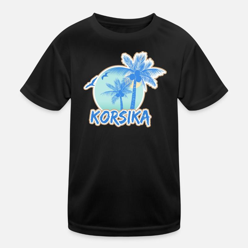 Corsica Beach Kids Functional T-Shirt