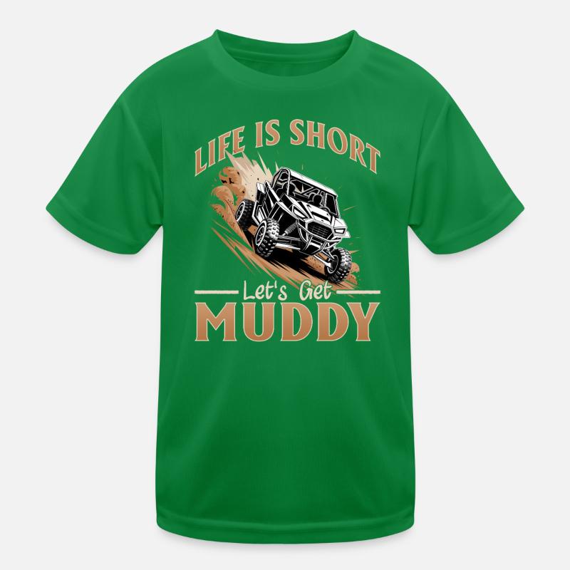 UTV Off Road Boy Men 4 Wheeler Side by side Kids Functional T-Shirt