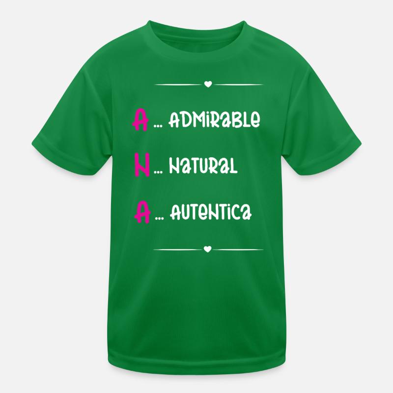 Personalisiertes Geschenk Ana Kinder Funktions-T-Shirt