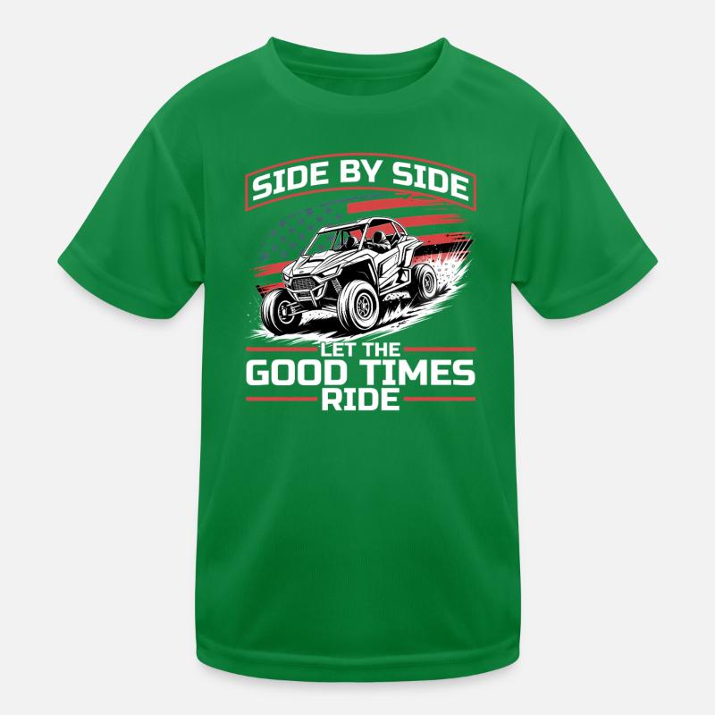 UTV Off Road Boy Men 4 Wheeler Side by side Kids Functional T-Shirt