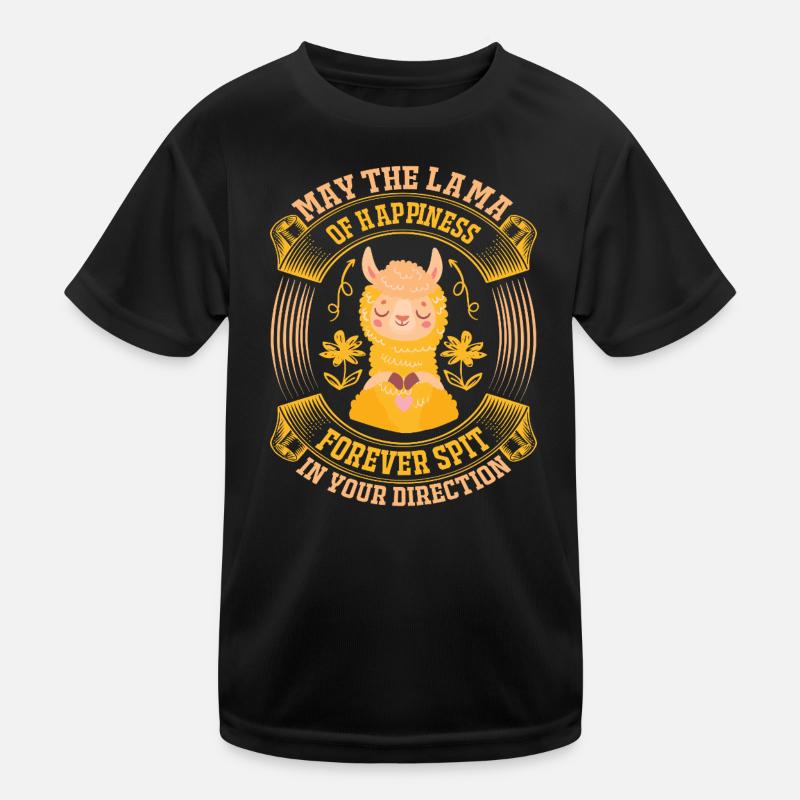 Lama spit happiness Kinder Funktions-T-Shirt