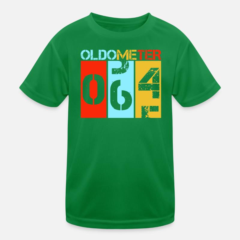 Oldometer 64 Sixty Fourth Birthday Kids Functional T-Shirt