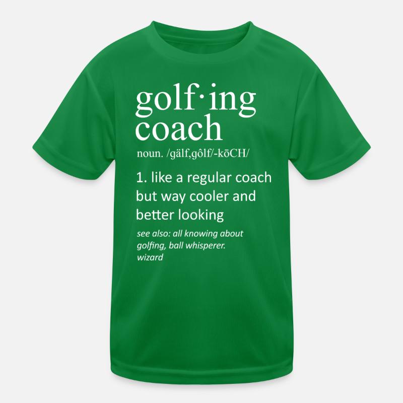 Définition de l’entraîneur de golf : Design amusant T-shirt sport Enfant