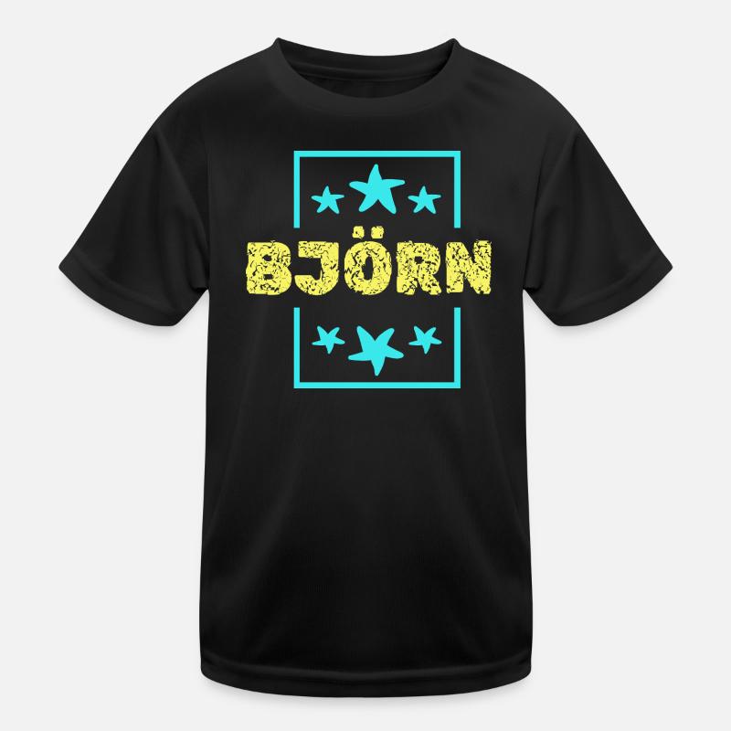 Bjoern as a birthday Kids Functional T-Shirt