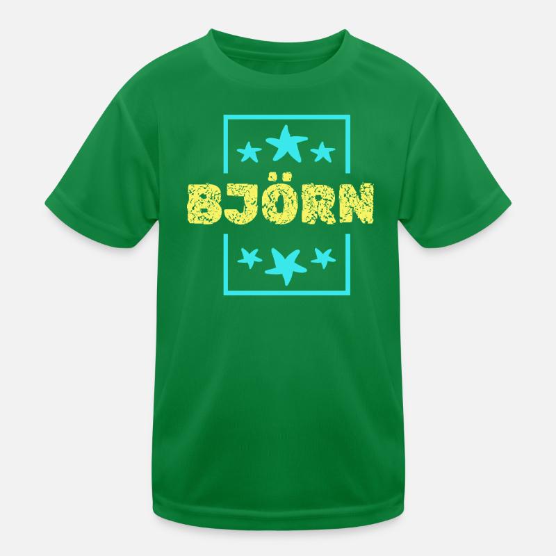 Bjoern as a birthday Kids Functional T-Shirt