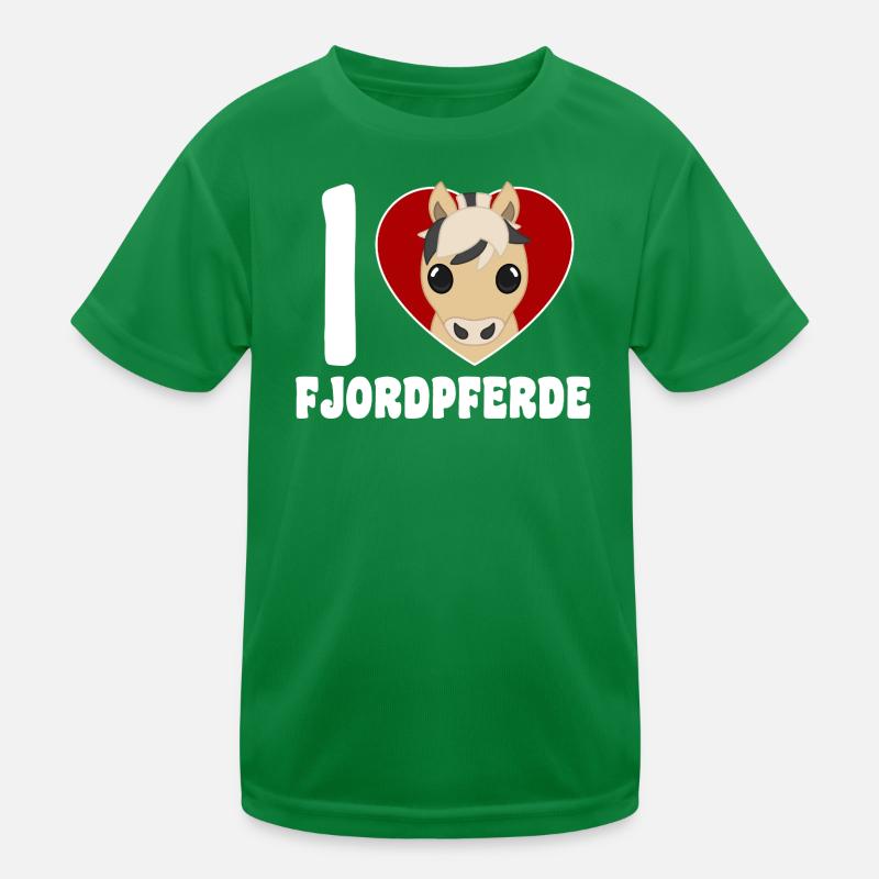I love fjord horses Kids Functional T-Shirt