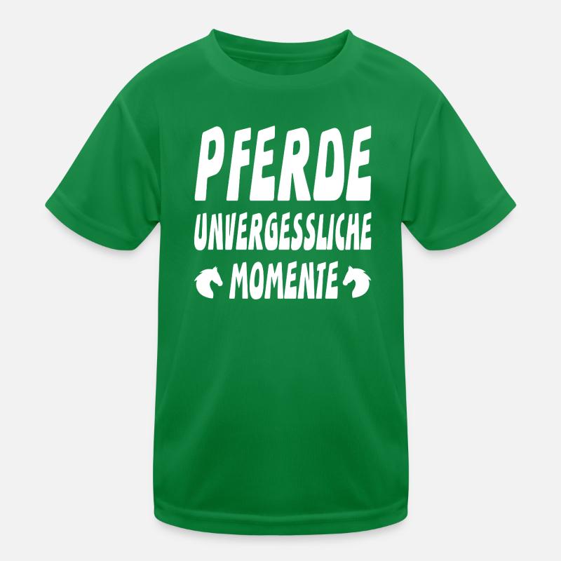 Pferde Kinder Funktions-T-Shirt