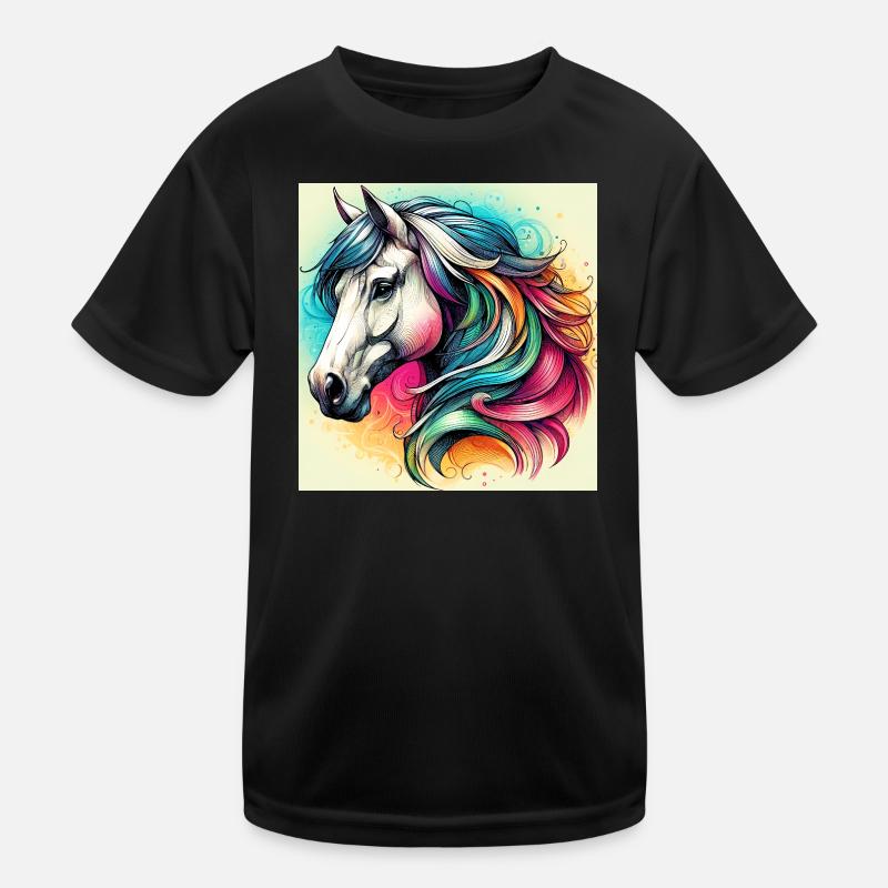 cheval T-shirt sport Enfant