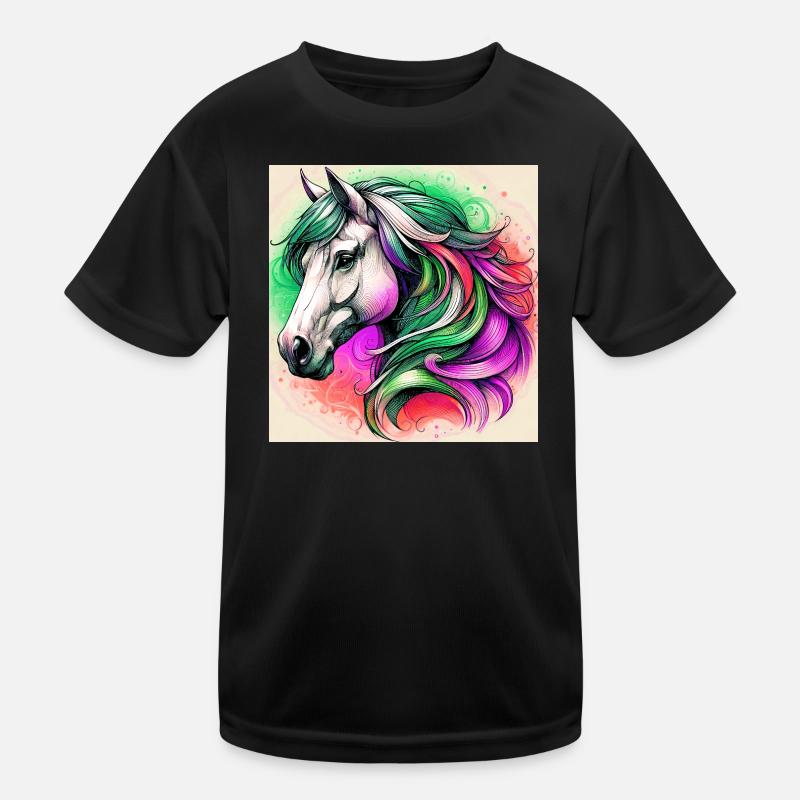 cheval T-shirt sport Enfant