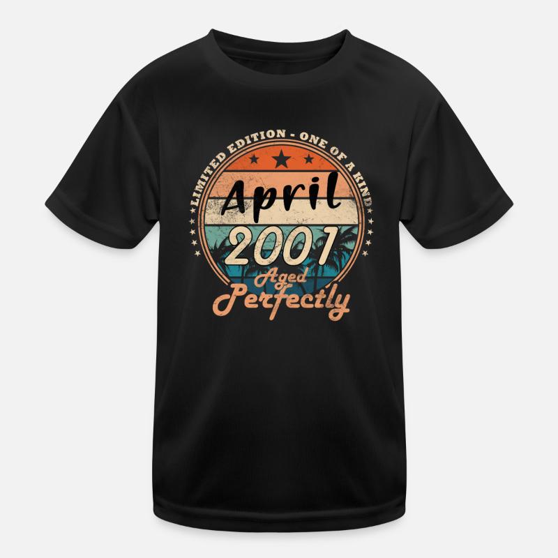 April 2001 Kinder Funktions-T-Shirt