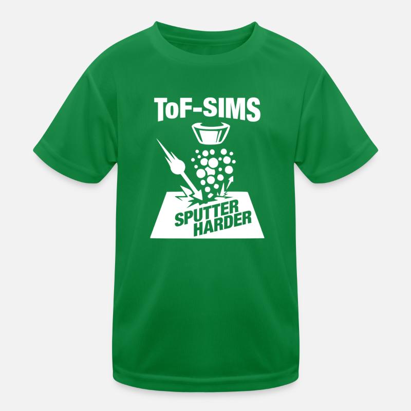 ToF-SIMS Ion Mass Spectrometry Sputtering Kids Functional T-Shirt