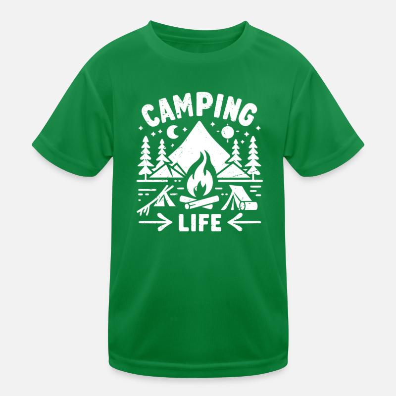 camping life Kinder Funktions-T-Shirt