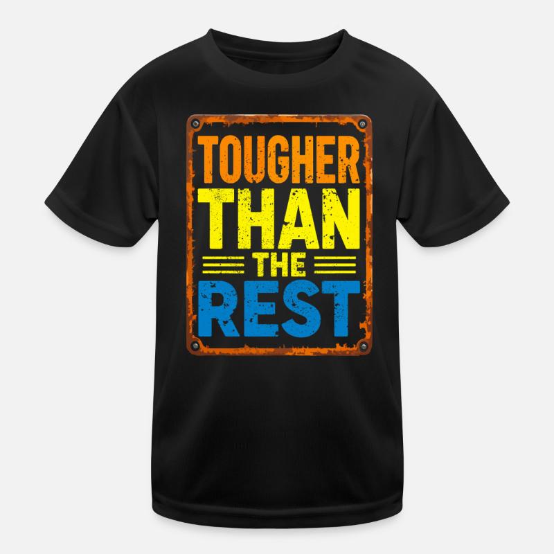 Härter als der Rest Typografie Kinder Funktions-T-Shirt