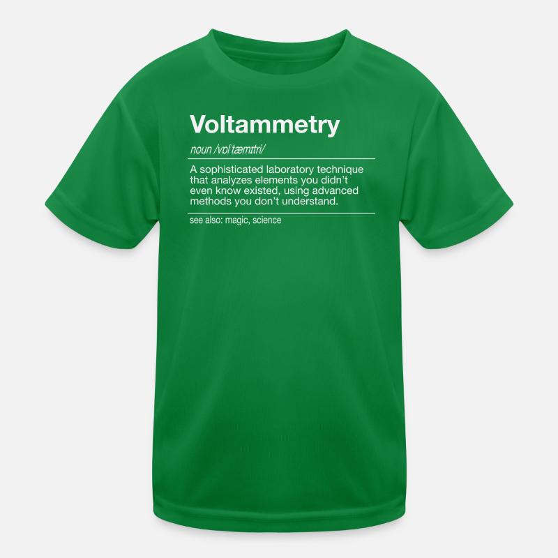 Voltammetry Polarography Chemistry Kids Functional T-Shirt