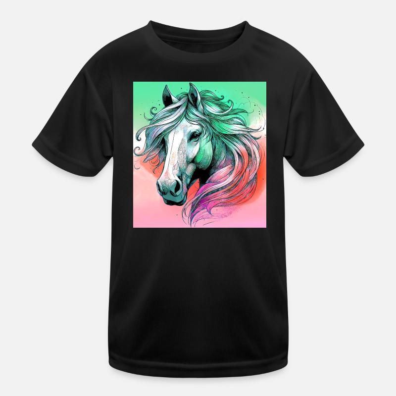 horse Kids Functional T-Shirt