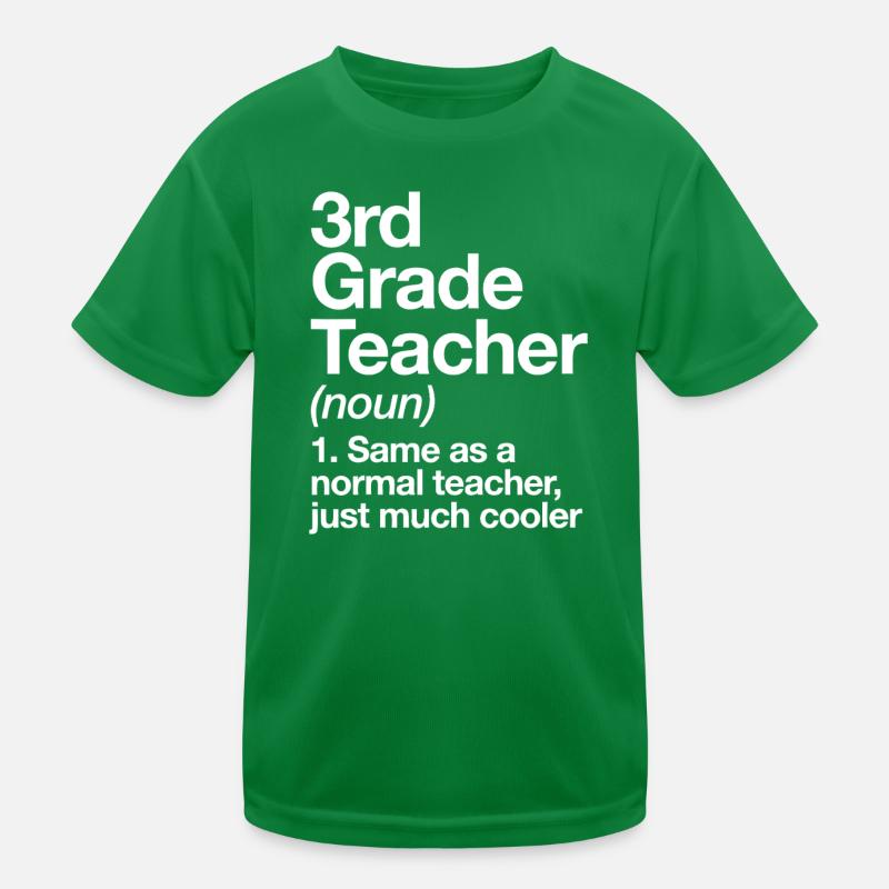 3. Klasse-Lehrer Humor-Tee Kinder Funktions-T-Shirt