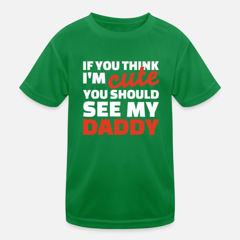 Papa Cute Bold Typography Tee T-shirt sport Enfant