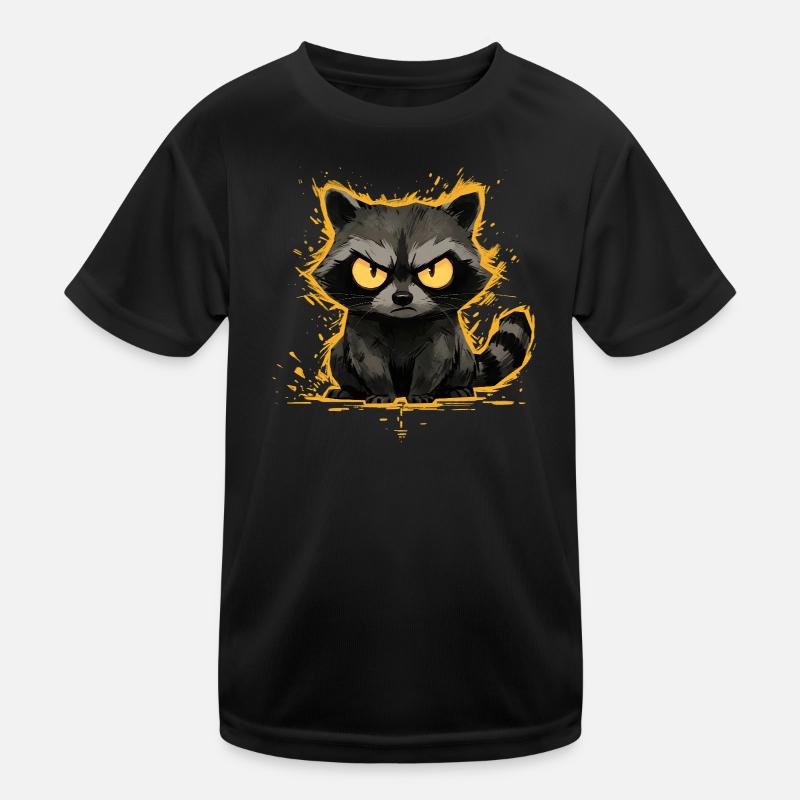 Raton laveur - Motif d’animal mignon en colère T-shirt sport Enfant