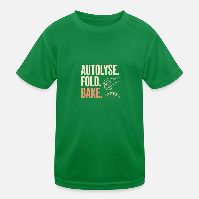Autolyse Fold Backe Bread Kunst Kinder Funktions-T-Shirt