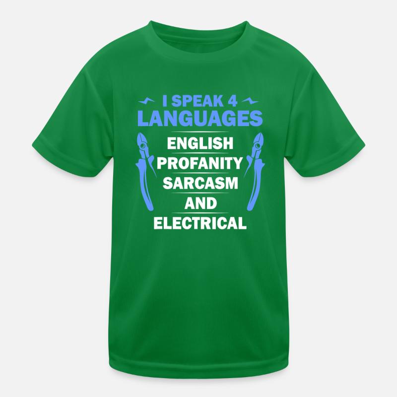 Je parle 4 langues Tee T-shirt sport Enfant