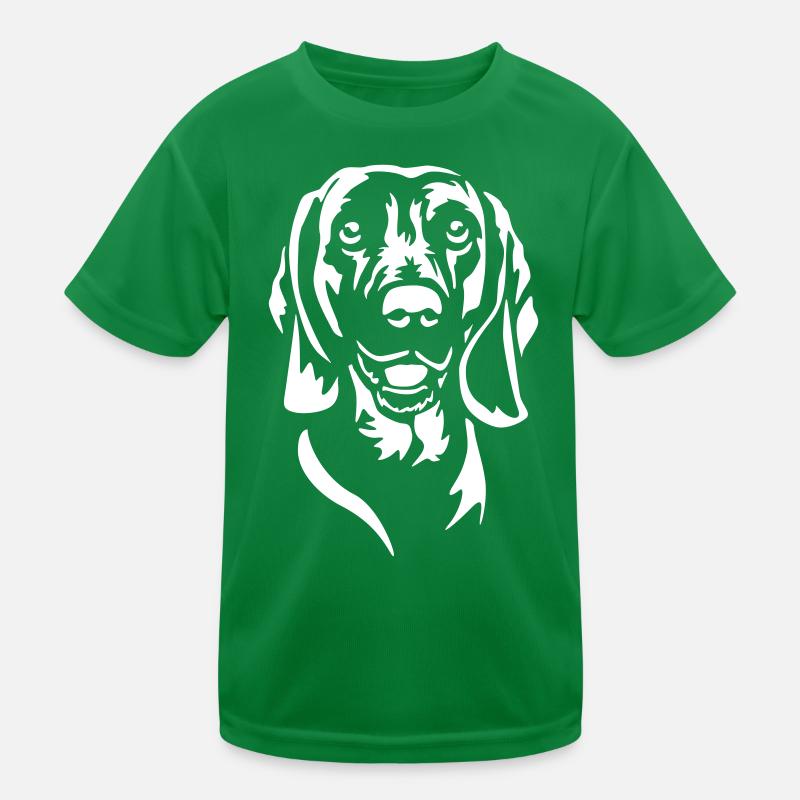 Bavarian Mountain Scent Hound Head"Black Edition" Kids Functional T-Shirt