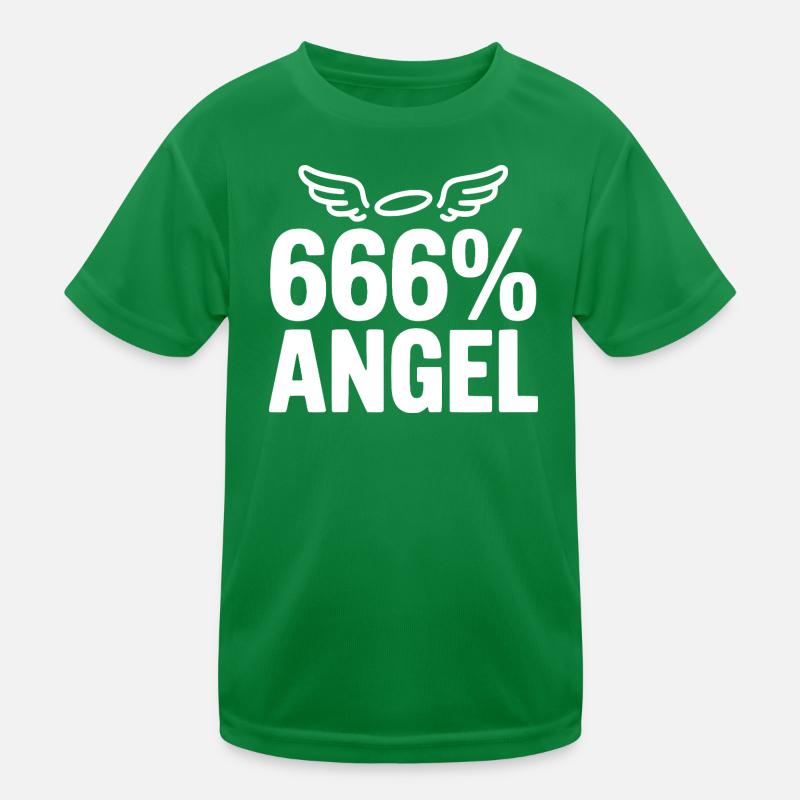 666 % Engel Kinder Funktions-T-Shirt