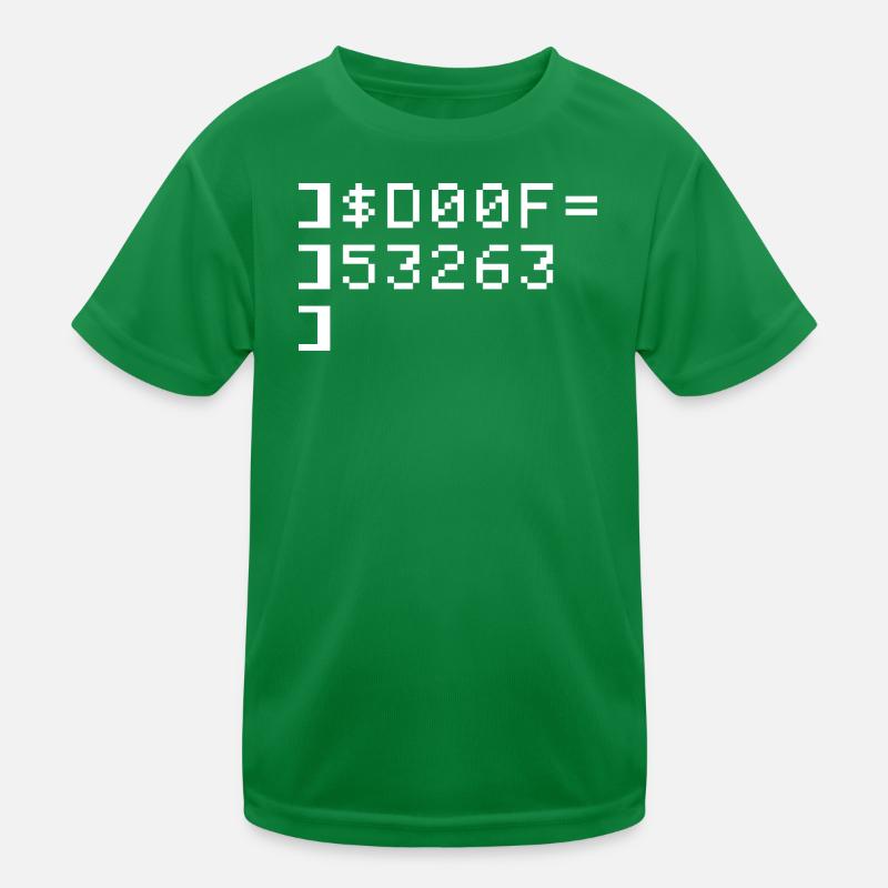 DOOF 8-Bit Code Nerd Pixel Terminal Retro Kinder Funktions-T-Shirt