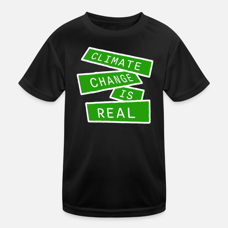 Climate Change Is Real Climate Change Science Kids Functional T-Shirt