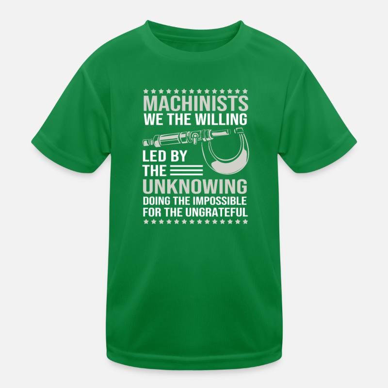 Cutting machine operator Machinist Router CNC lathe operator Kids Functional T-Shirt