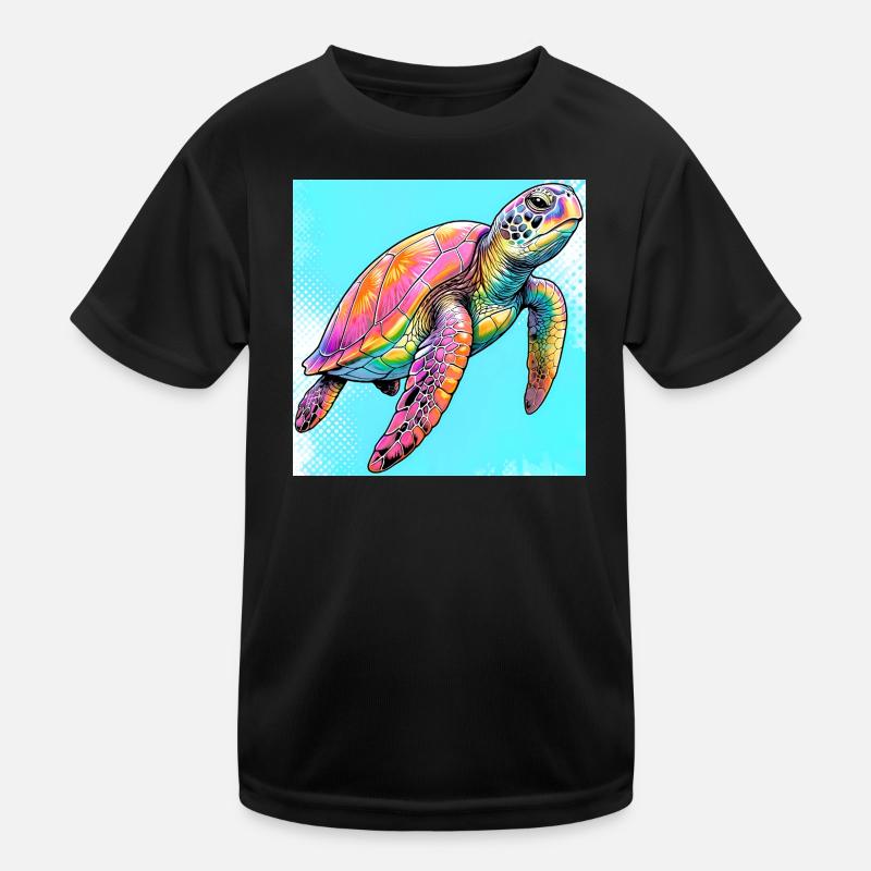 Schildkröte Kinder Funktions-T-Shirt