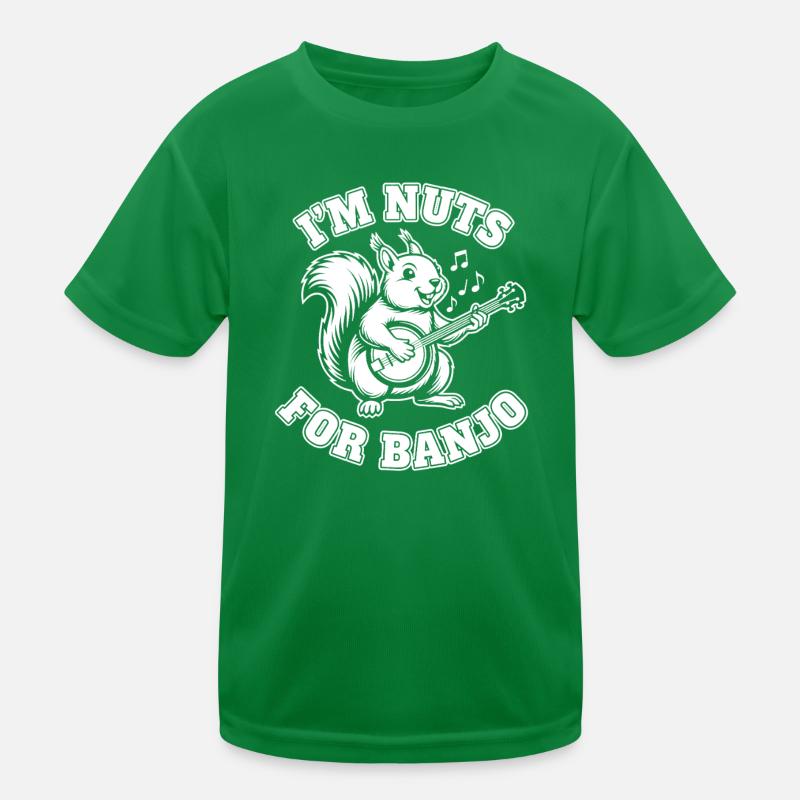 Nutty Squirrel Gitarrenband Kinder Funktions-T-Shirt