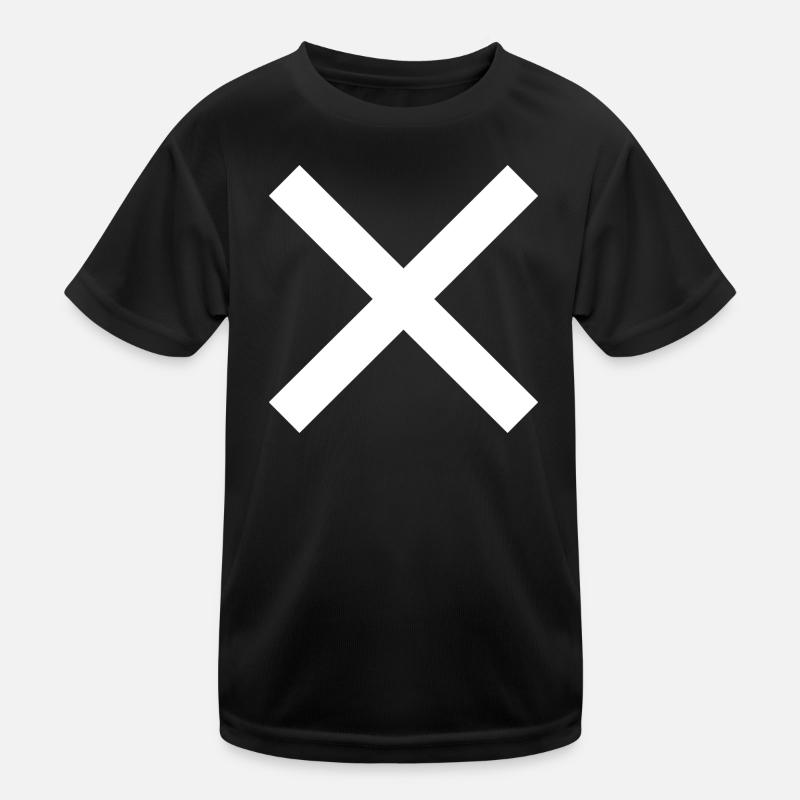 X Zeichen Kinder Funktions-T-Shirt