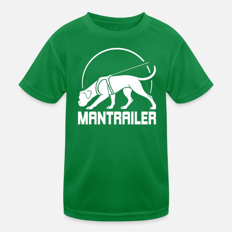 Boxer MANTRAILER Suchhunde Hunde Hund Wilsigns Kinder Funktions-T-Shirt