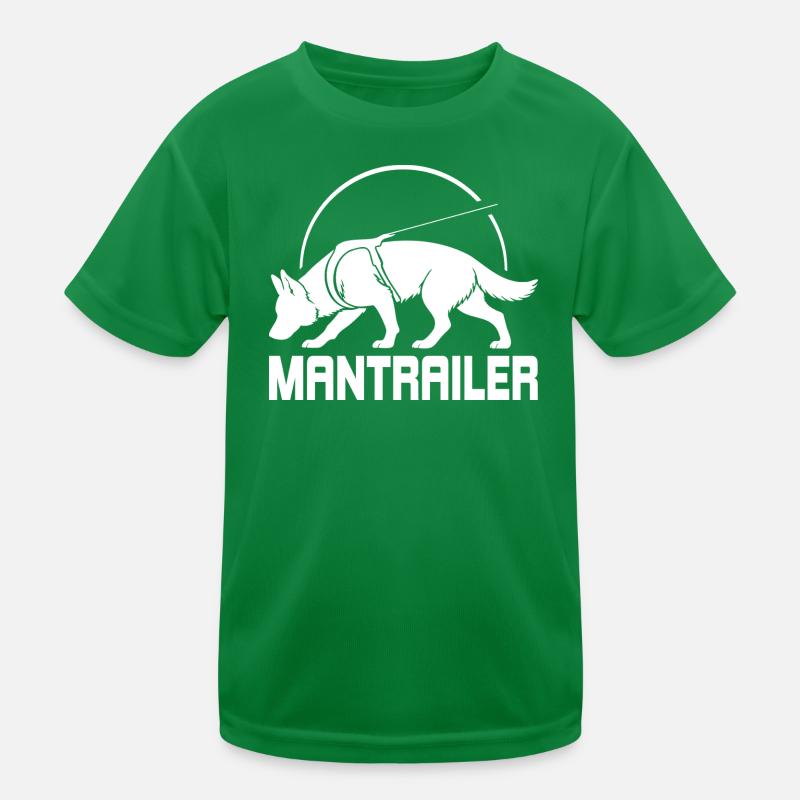 Deutscher Schäferhund MANTRAILER Suchhunde Hunde Kinder Funktions-T-Shirt