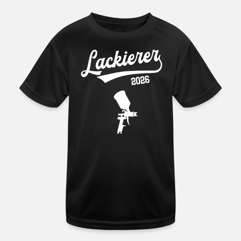 Painter 2026 Apprenticeship Profession Paint Shop Trainee - Kids Functional T-Shirt - black