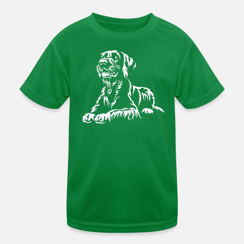 Deutsch Drahthaar "Black Edition" Kinder Funktions-T-Shirt