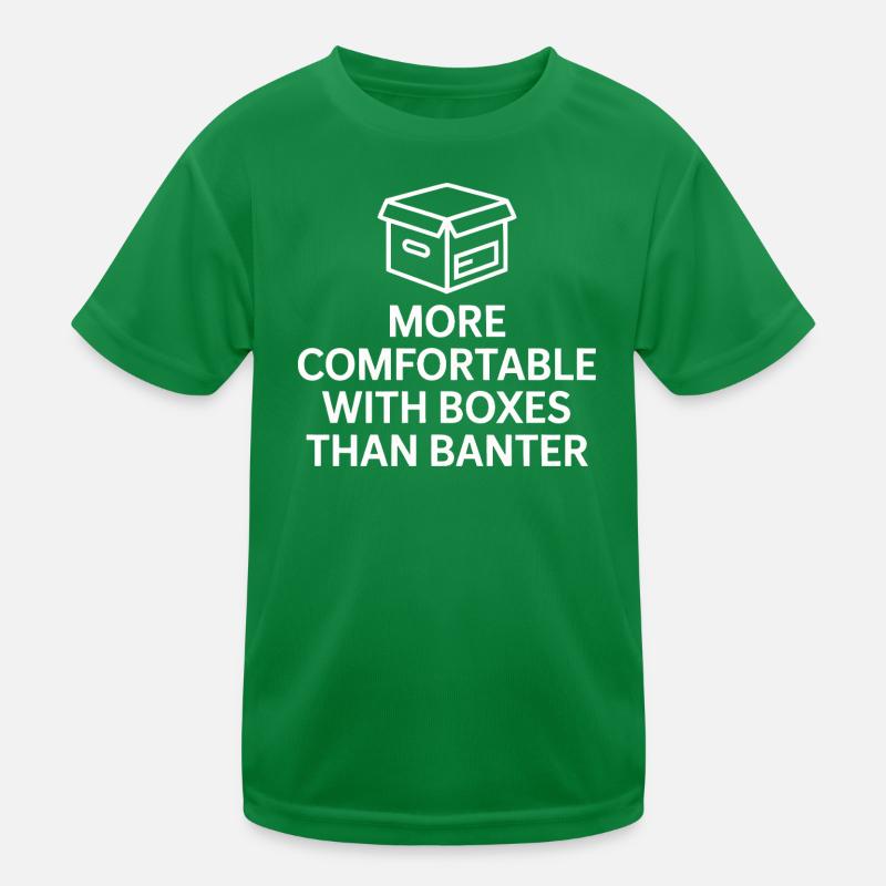Plus à l’aise avec les boîtes que dans la plaisanterie T-shirt sport Enfant
