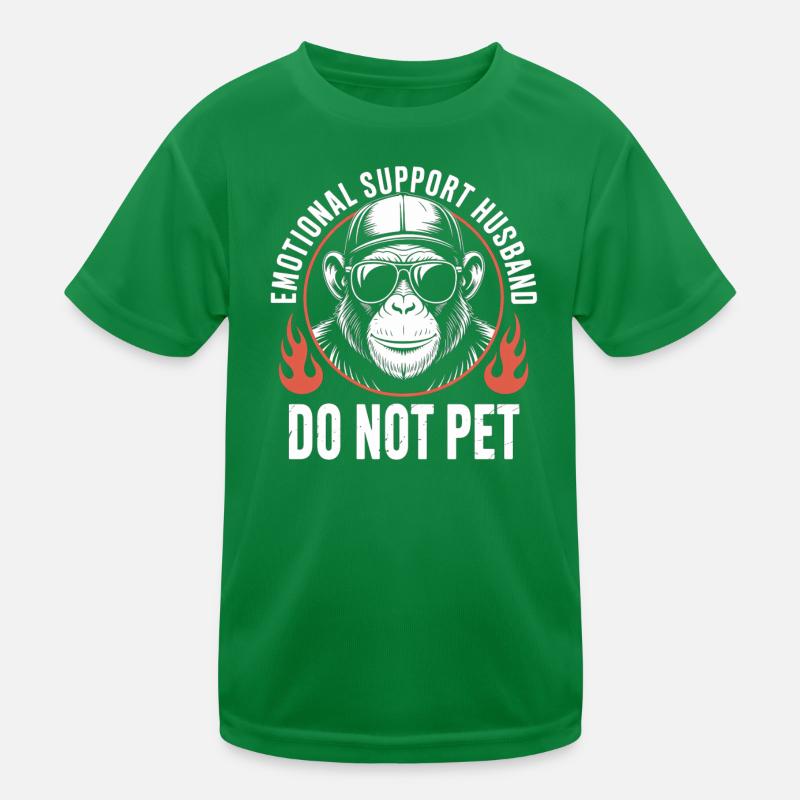 Nicht streicheln: Emotionaler Ehemann Kinder Funktions-T-Shirt