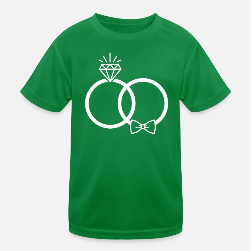 Eheringe Ringe Kinder Funktions-T-Shirt