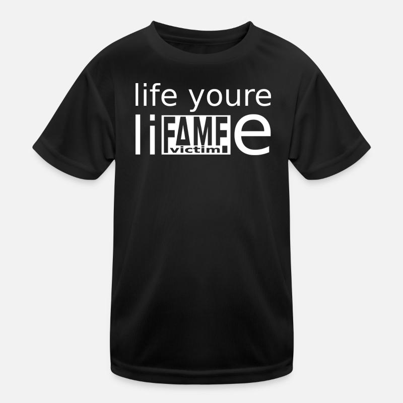 Fame Victim Shirt – Live Your Lie Statement Kids Functional T-Shirt