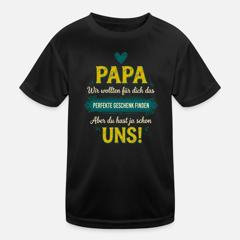 Papa Perfektes Geschenk Lustiger Spruch Kinder Funktions-T-Shirt