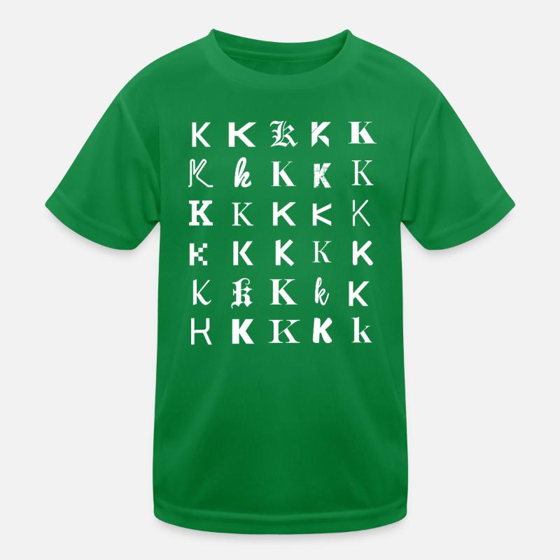 K Monogram Mosaic Kids Functional T-Shirt