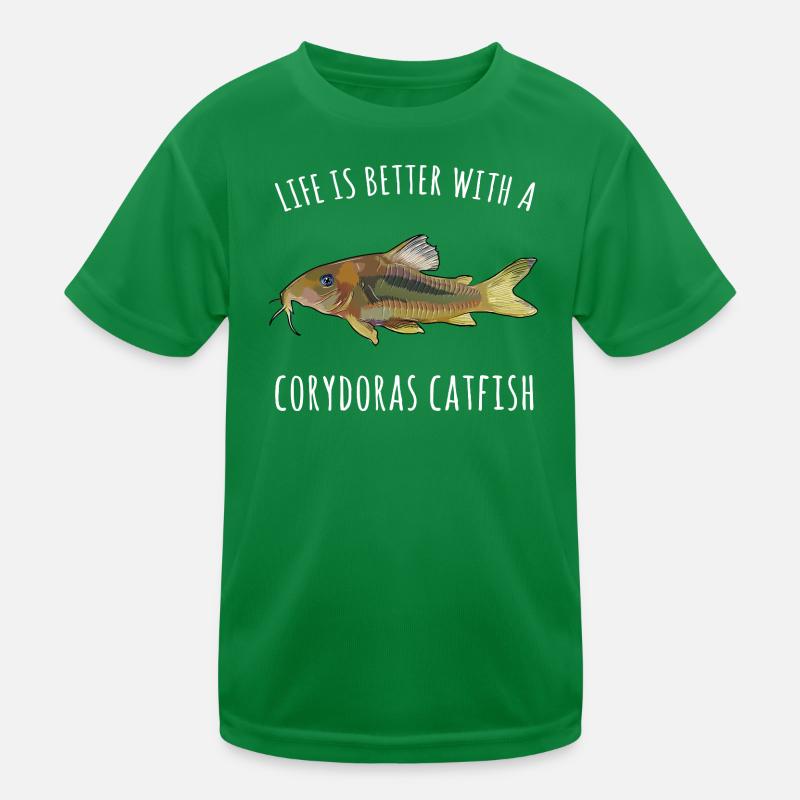 Corydoras Catfish Life Tee Kids Functional T-Shirt